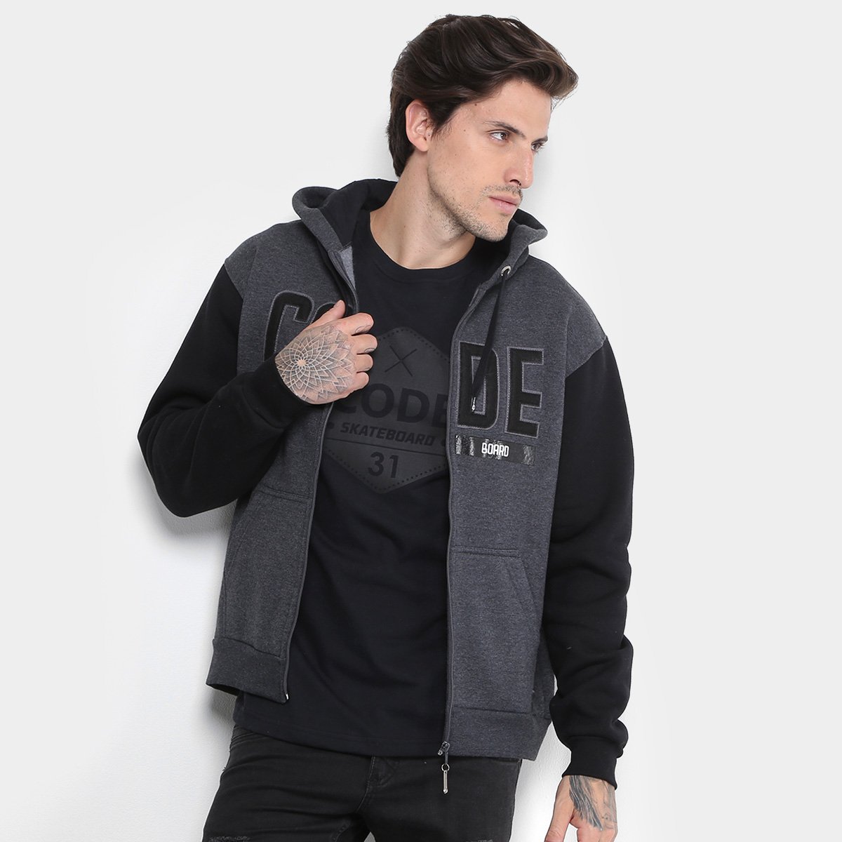 Moletom Code Básico Dark Masculino