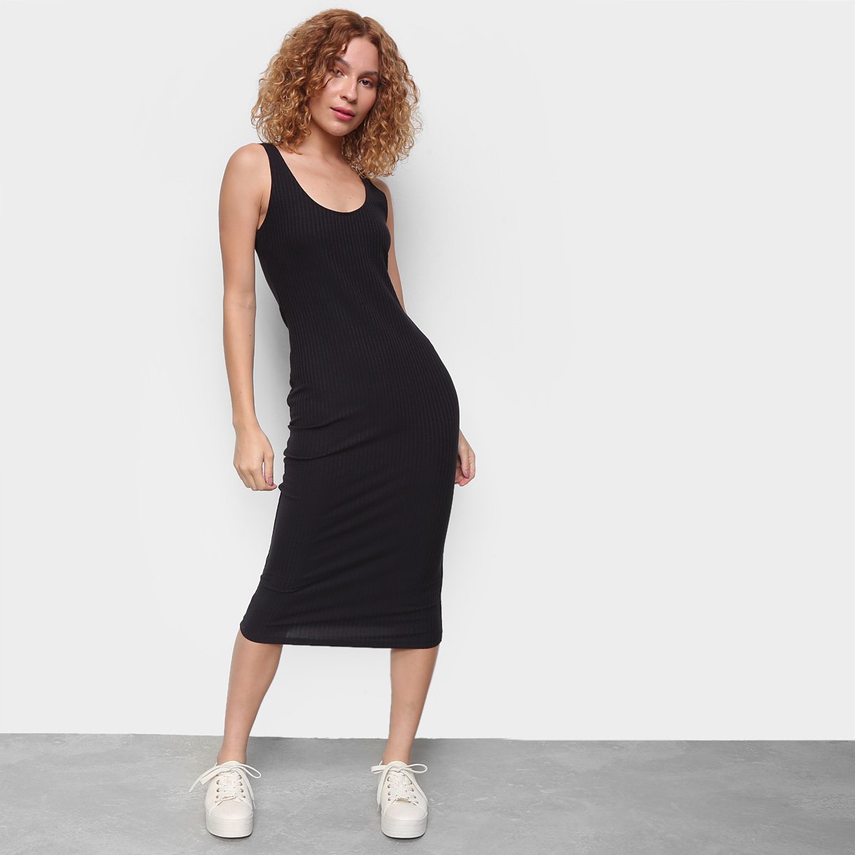 Vestido Hering Tubinho Midi