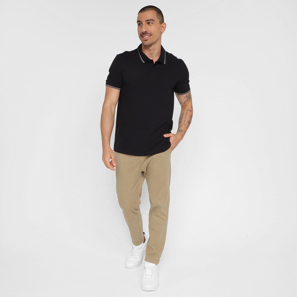 Camisa Polo Hering Casual Masculina - Tam: P - 3