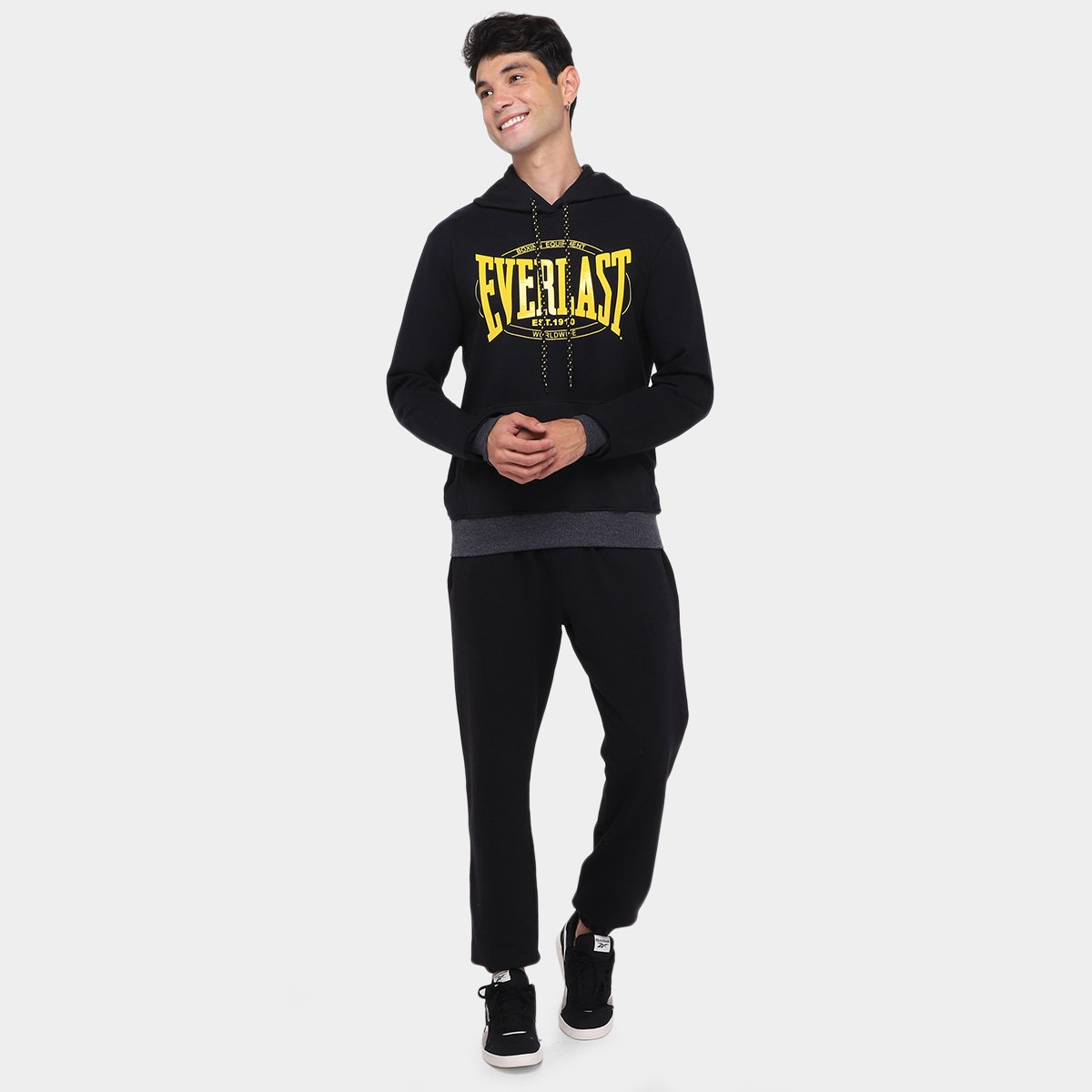 Moletom Everlast Estampado C/ Capuz Masculino - Tam: P - 3