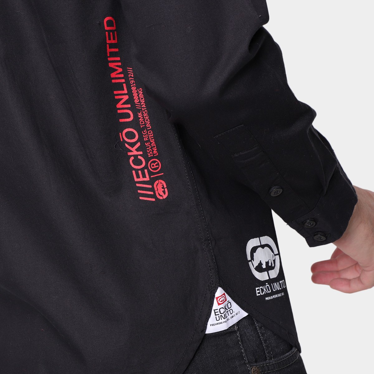 Camisa Ecko Recorte Camuflado Masculina - Tam: P - 3