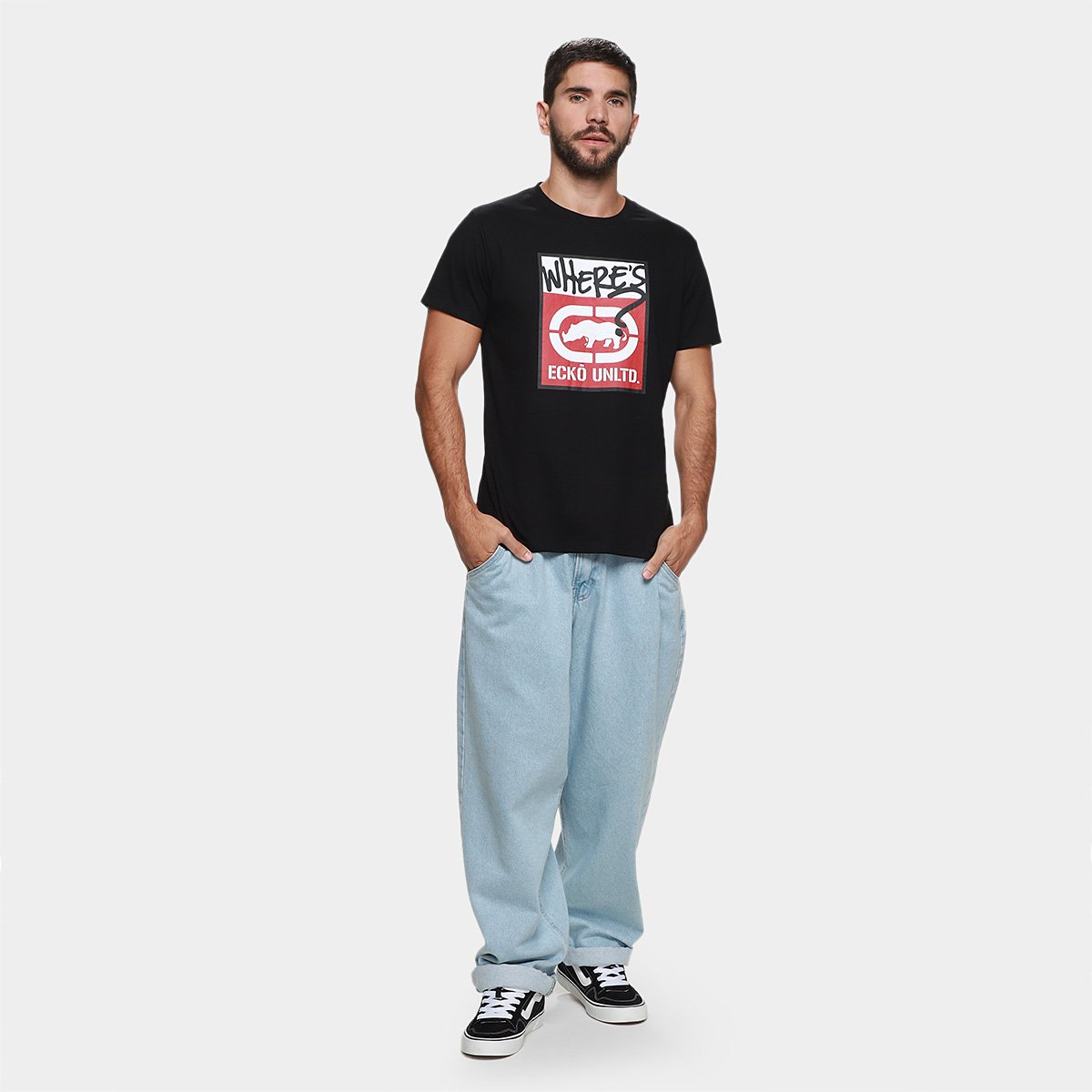 Camiseta Ecko Unltd Wheres Masculina - Tam: P - 4