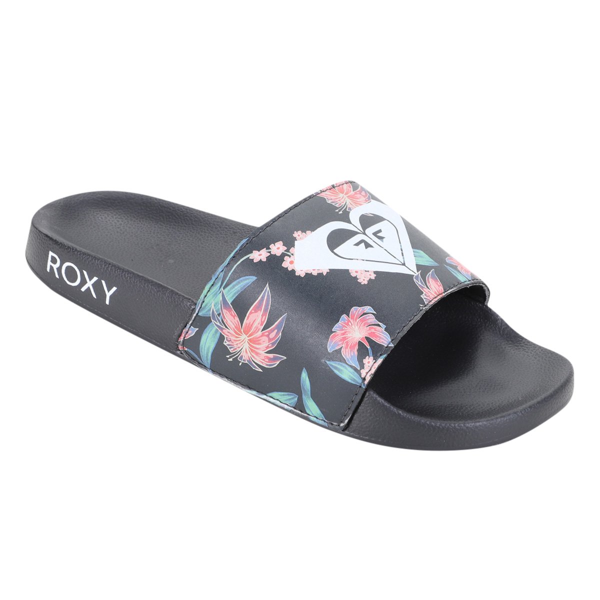 Chinelo Roxy Slide Slippy Floral Feminino - Tam: 34 - 1