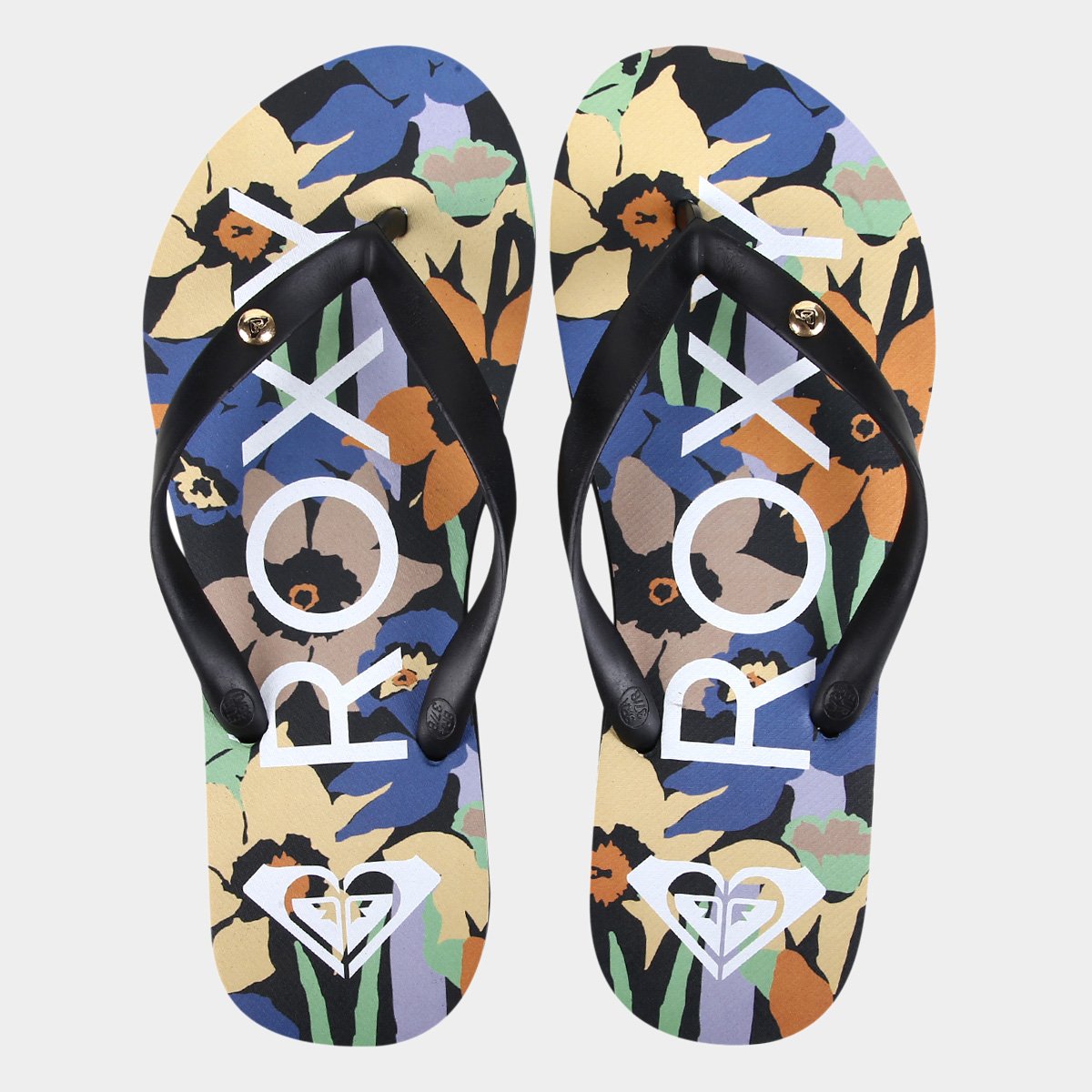 Chinelo Roxy Love Abstract Sandals Feminino - Tam: 33/34 - 1