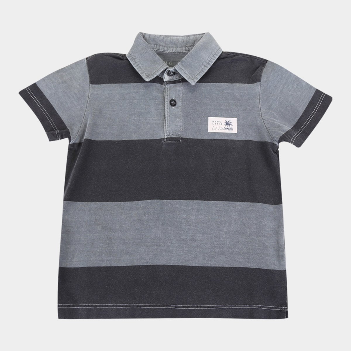Camisa Polo Juvenil Hang Loose Listrada Masculina