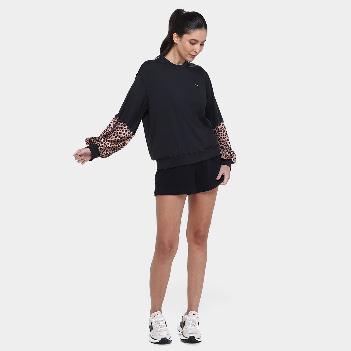 Blusa Hang Loose Manga Recortada Feminina - Tam: P - 3