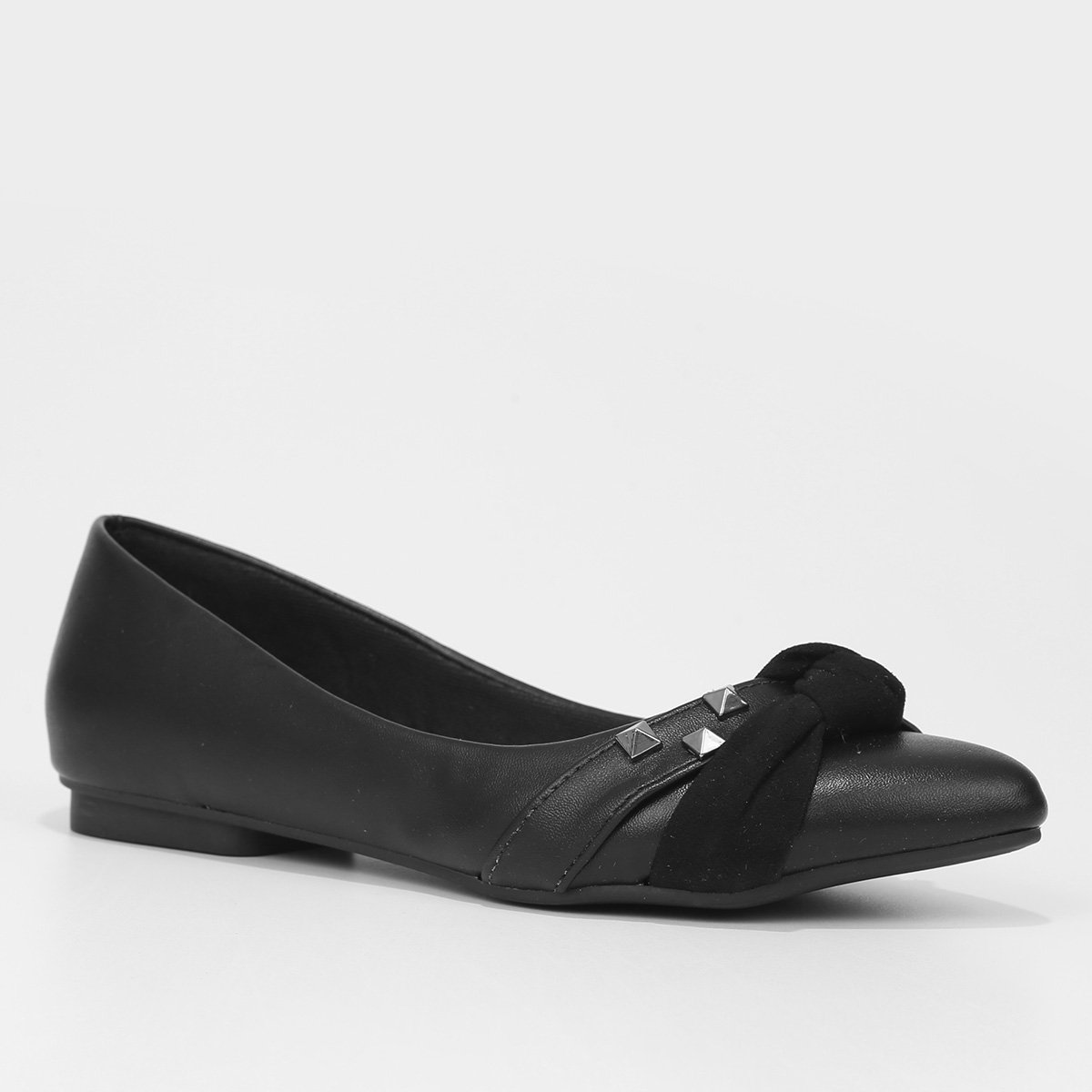Sapatilha Griffe Bico Fino Tachas Feminina - Tam: 34 - 2