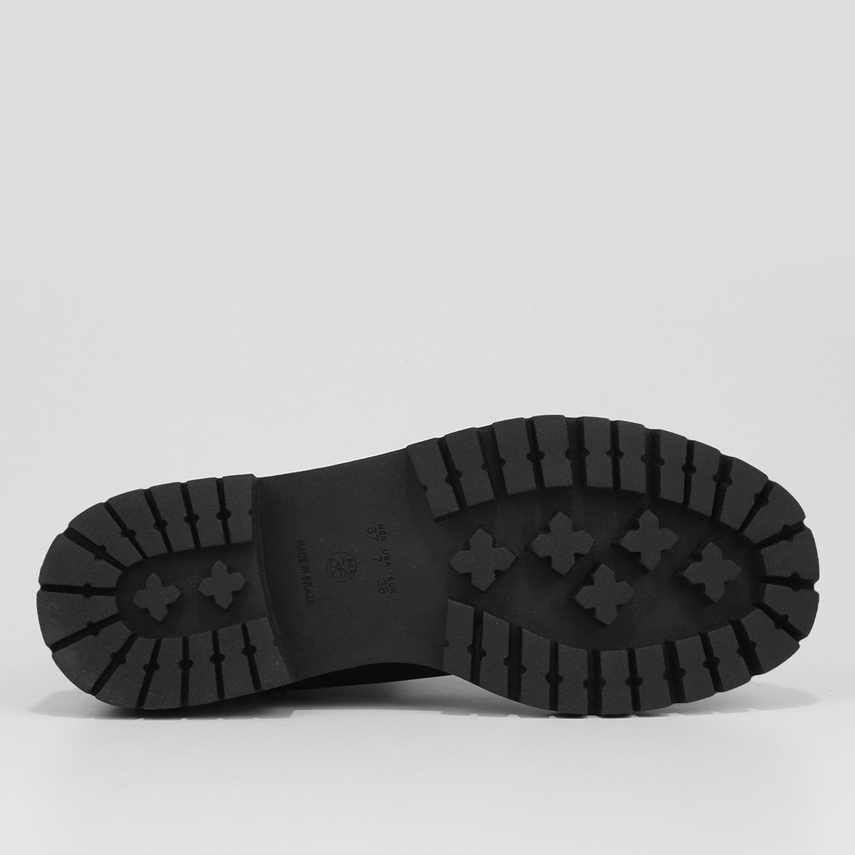 Bota Cano Curto Griffe Fivela Camurça Tratorada Feminina - Tam: 35 - 5