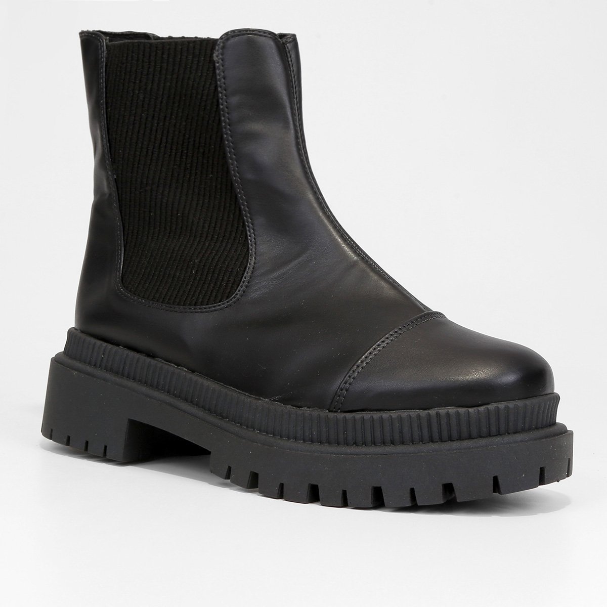 Bota Chelsea Cano Curto Griffe Tratorada Feminina - Tam: 39 - 2