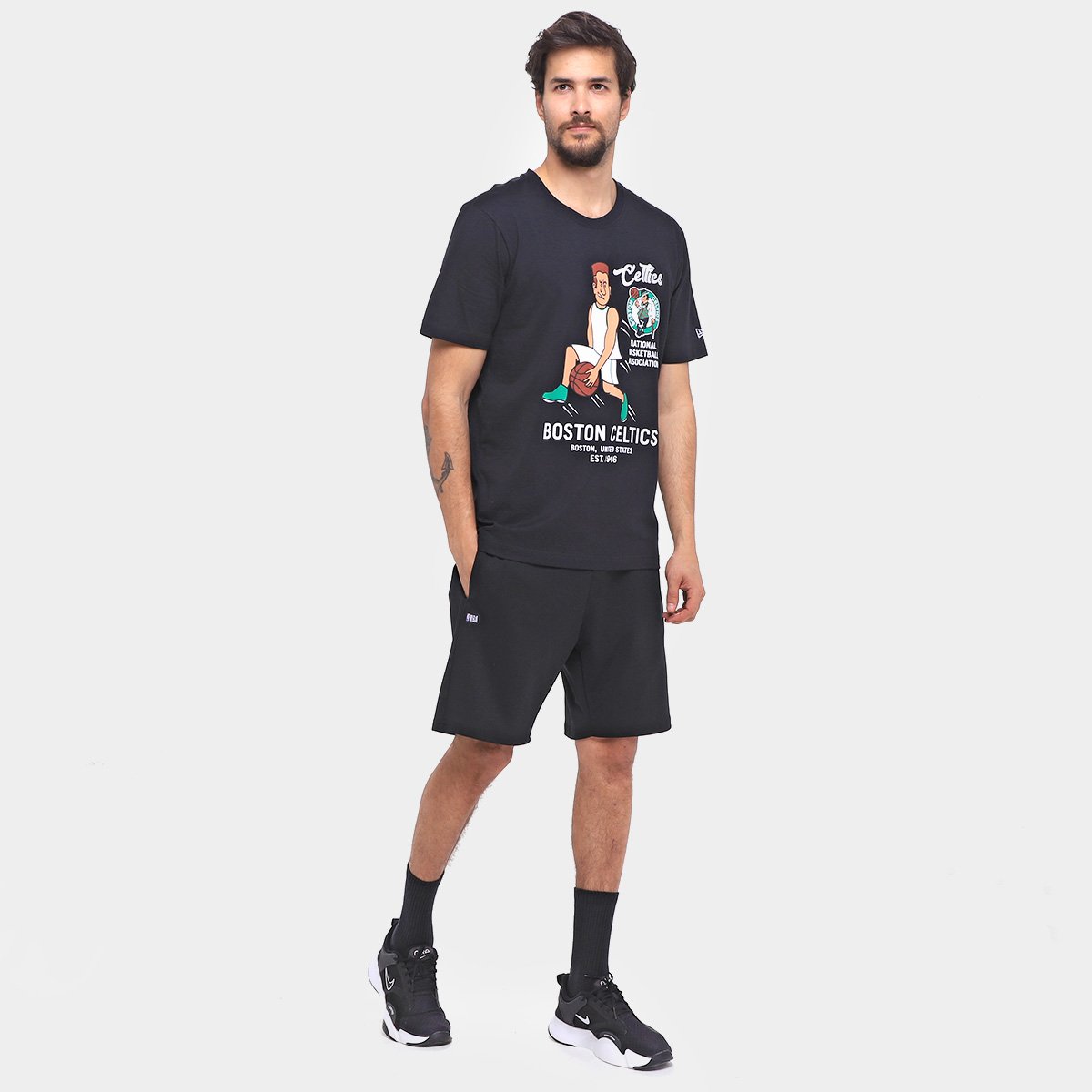 Camiseta Boston Celtics NBA New Era Building Masculina - Tam: P - 3