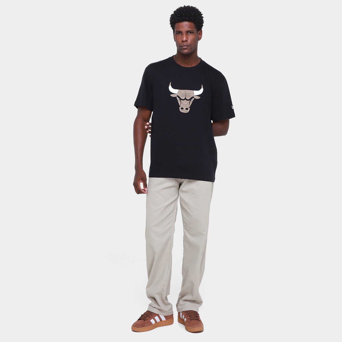 Camiseta NBA Chicago Bulls Core E New Era Masculina - Tam: P - 3