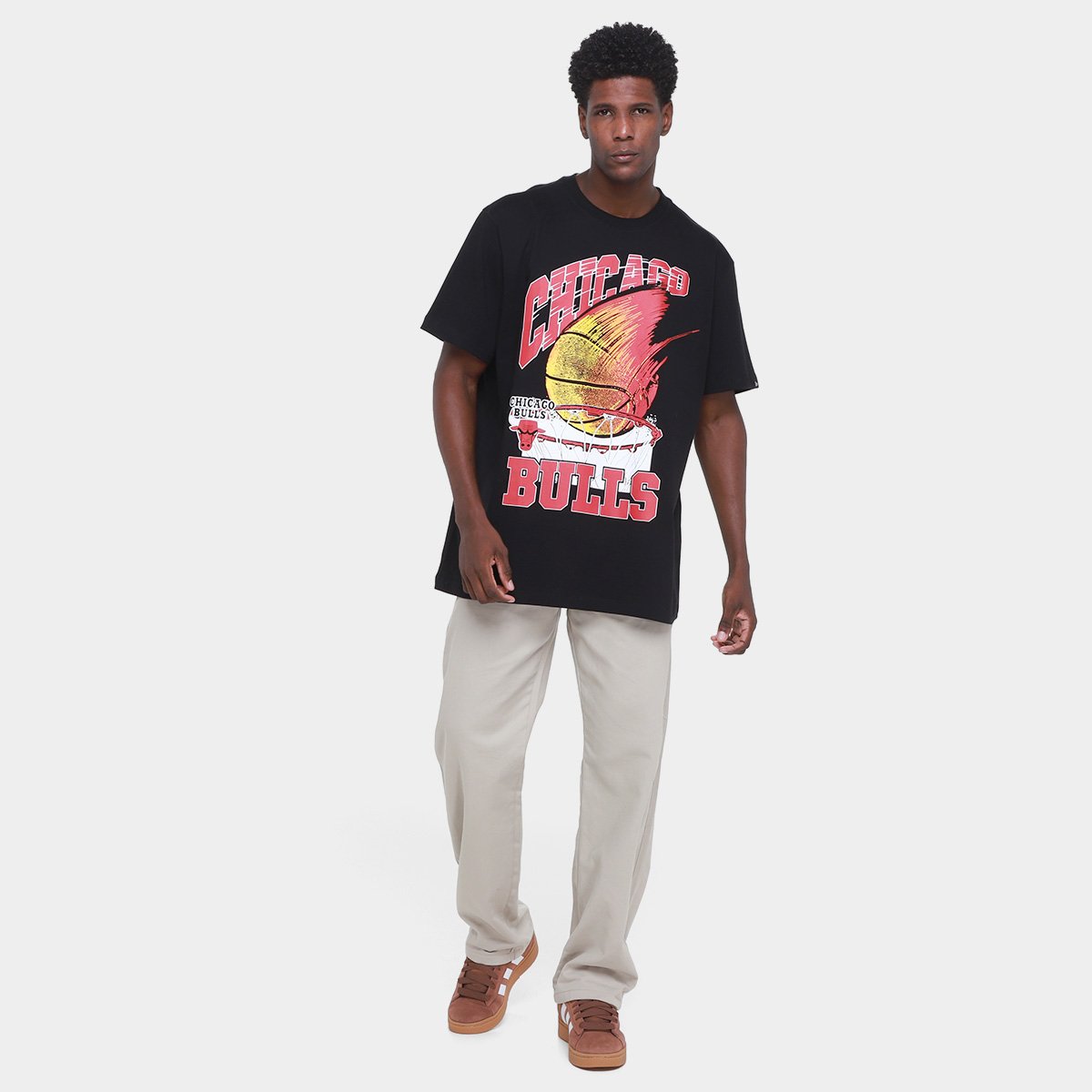 Camiseta NBA Chicago Bulss Core New Era Masculina - Tam: P - 3