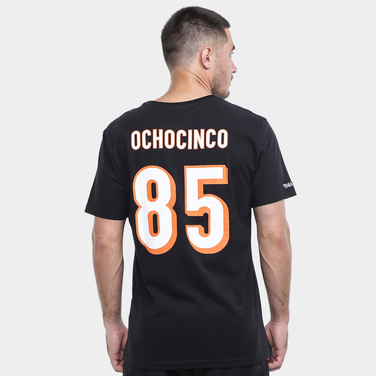 Camiseta Cincinnati Bengals(Cinben) Mitchell & Ness Ochocinco Masculina - Tam: P - 1