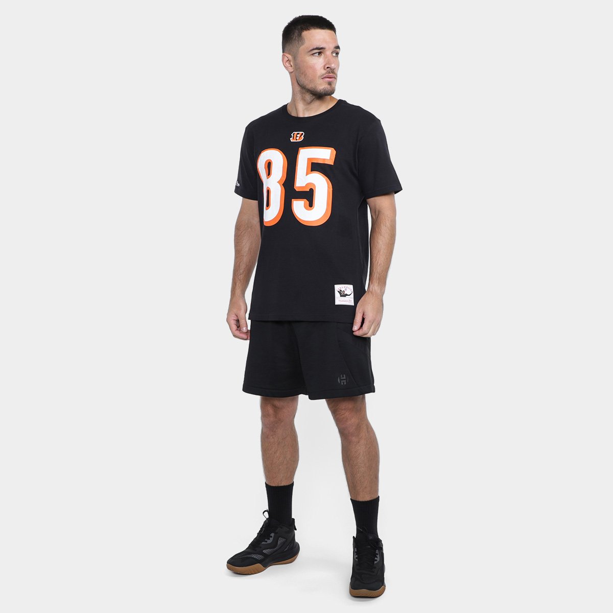 Camiseta Cincinnati Bengals(Cinben) Mitchell & Ness Ochocinco Masculina - Tam: P - 4