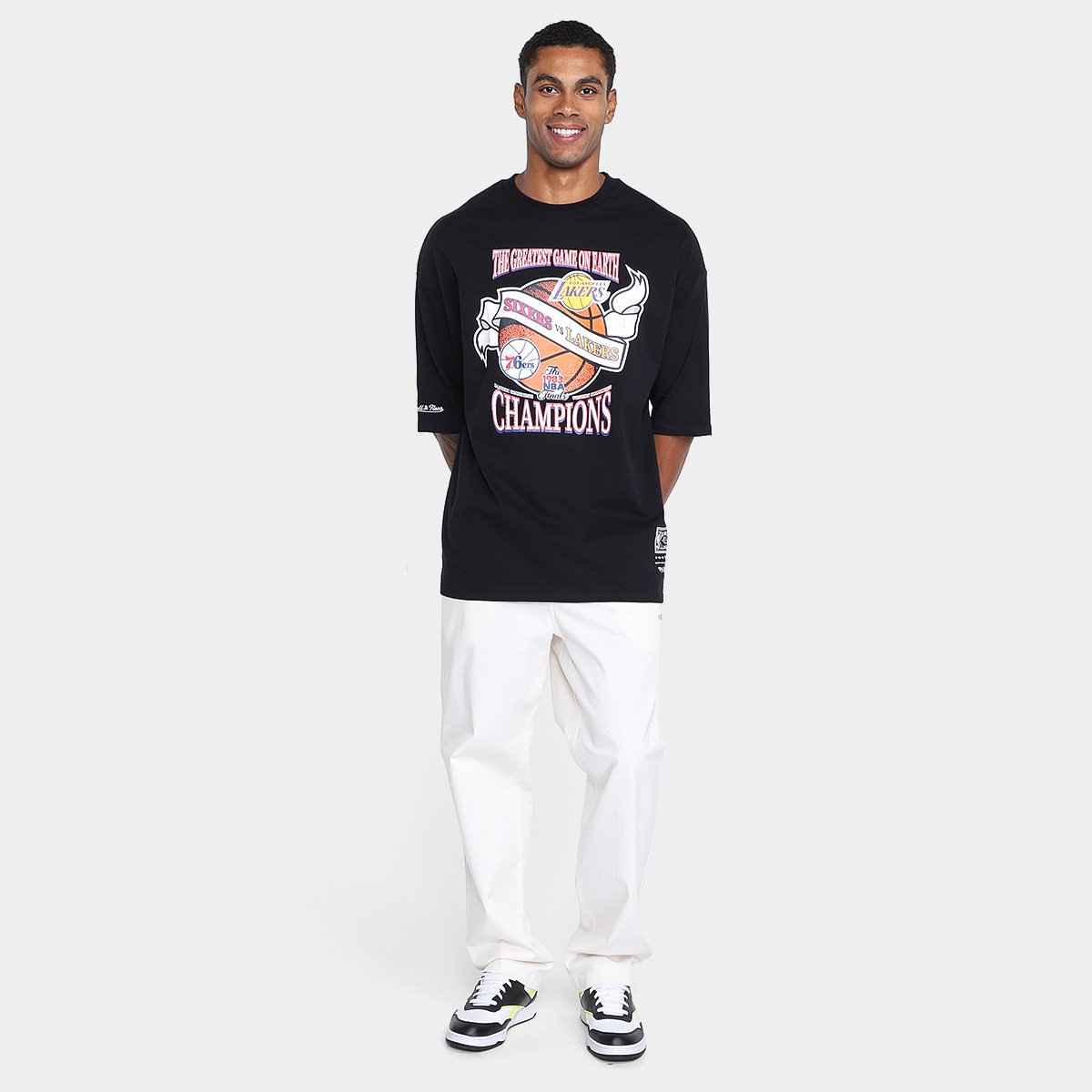 Camiseta Mitchell & Ness Finals Masculina - Tam: P - 4