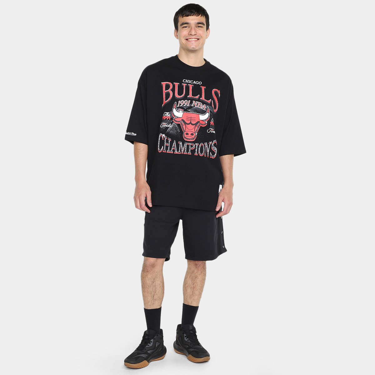 Camiseta Mitchell & Ness Chicago Bulls Champions Masculina - Tam: M - 3