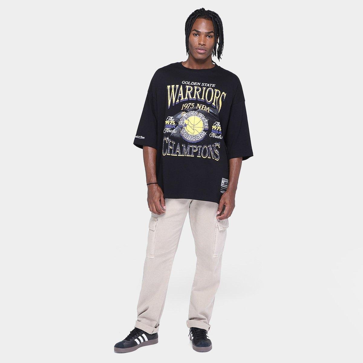 Camiseta Mitchell & Ness Golden State Warriors Champions Masculina - Tam: P - 3