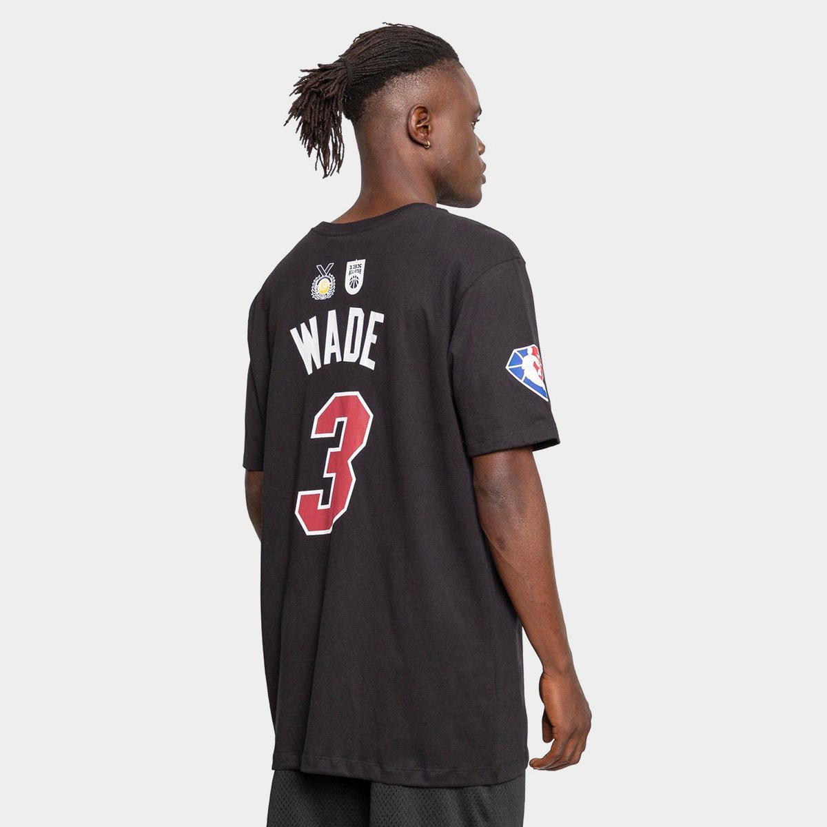 Camiseta Mitchell & Ness Miami Heat Wade Masculina - Tam: G - 1