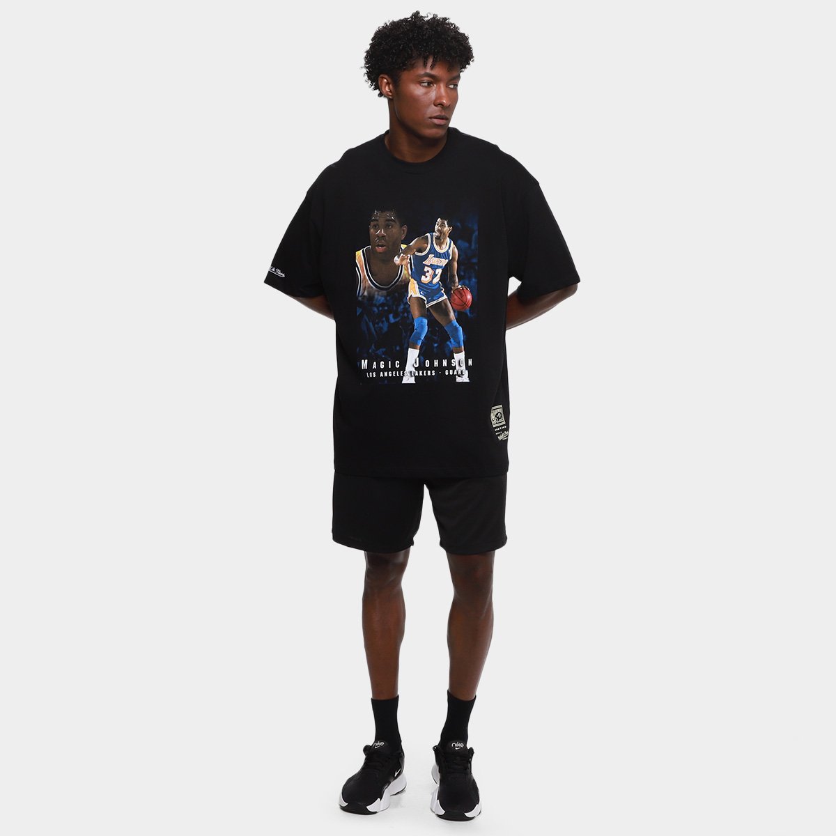 Camiseta NBA Mitchell & Ness Trad Cards Masculina - Tam: M - 5