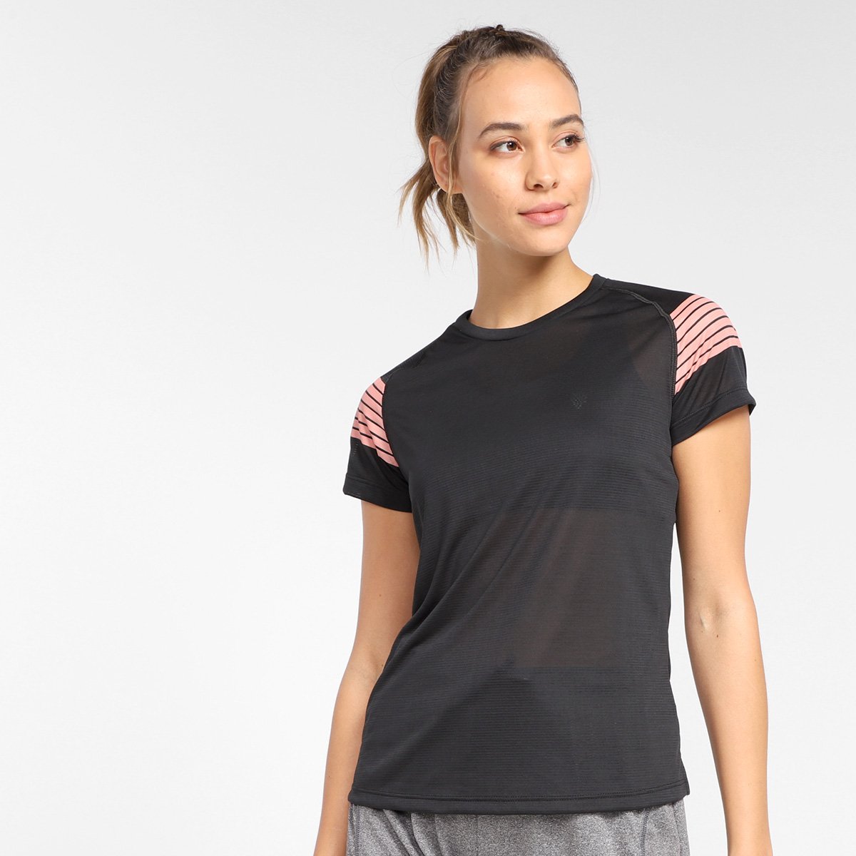 Camiseta Gonew Dry Touch Ocean Striped Feminina