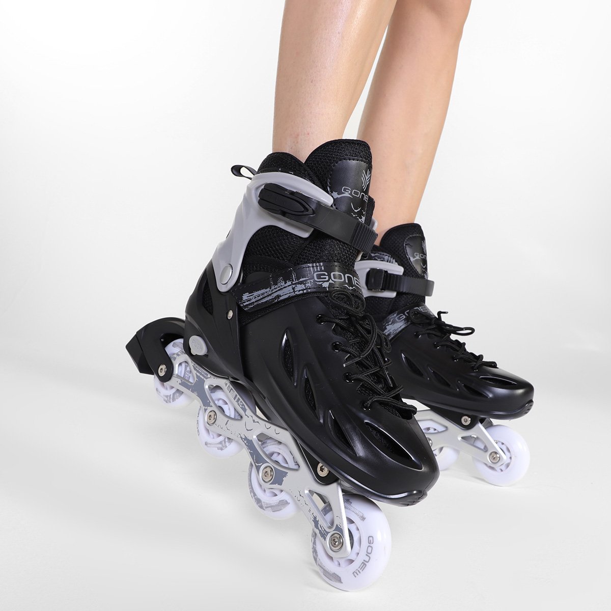 Patins Gonew Fitness Flexx Pró InLine ABEC-9 - 64MM - Tam: 31/34 - 1