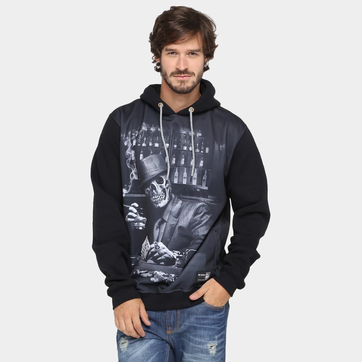 Moletom Okdok Canguru Fechado Sublimado c/ Capuz