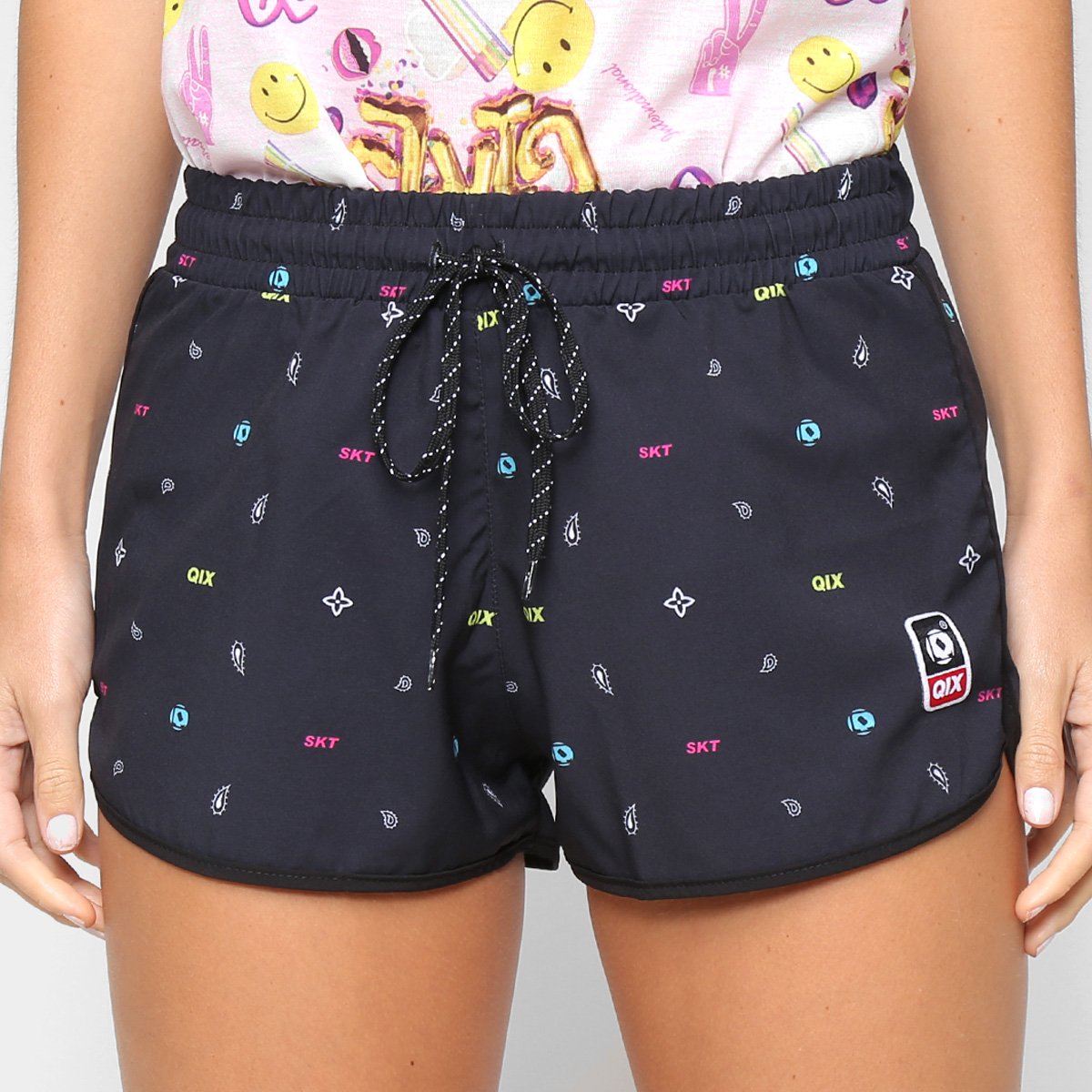Short Qix Elastic Missy Sport Feminino