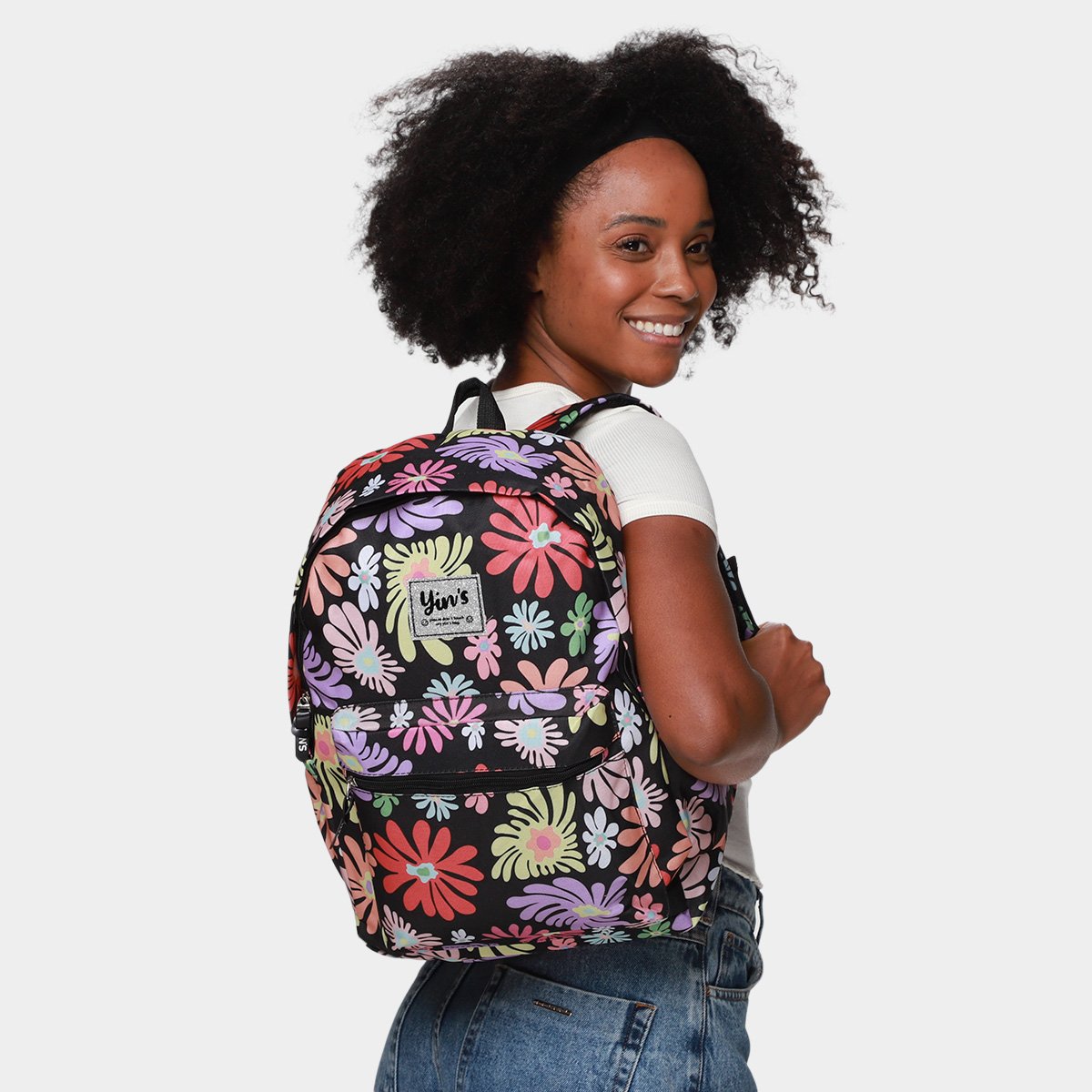 Mochila Infantil Yins Brasil Daises - 1