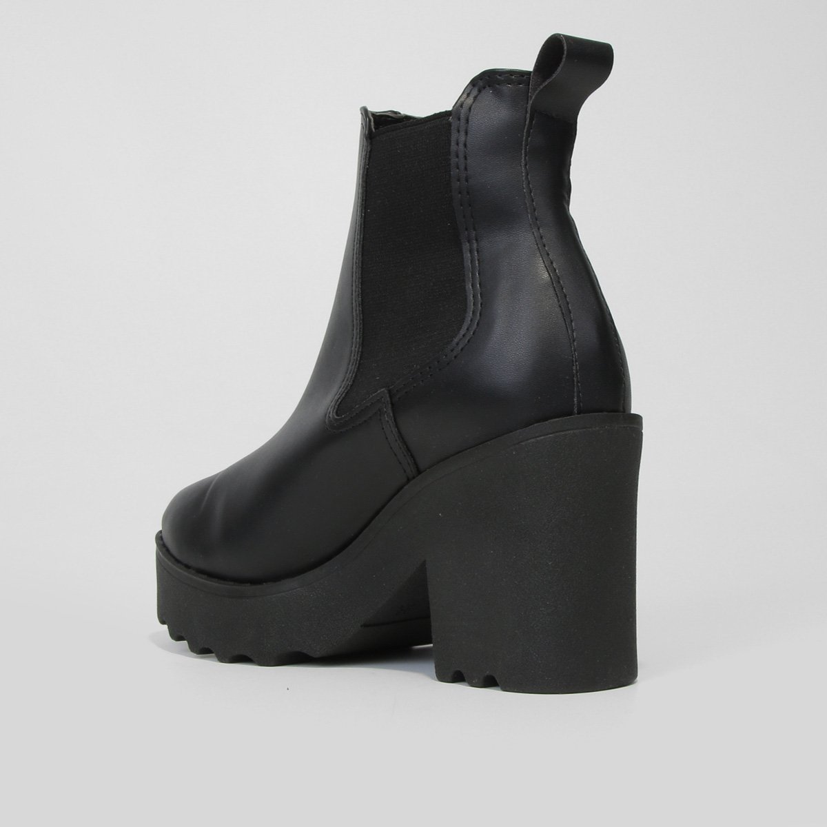 Bota Chelsea Cano Curto Via Uno Flatform Tratorada Feminina - Tam: 34 - 4