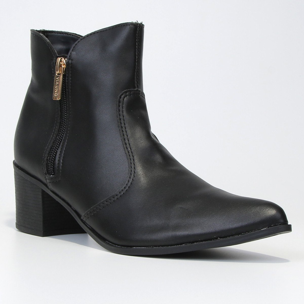 Bota Ankle Boot Cano Curto Via Uno Feminina - Tam: 35 - 2