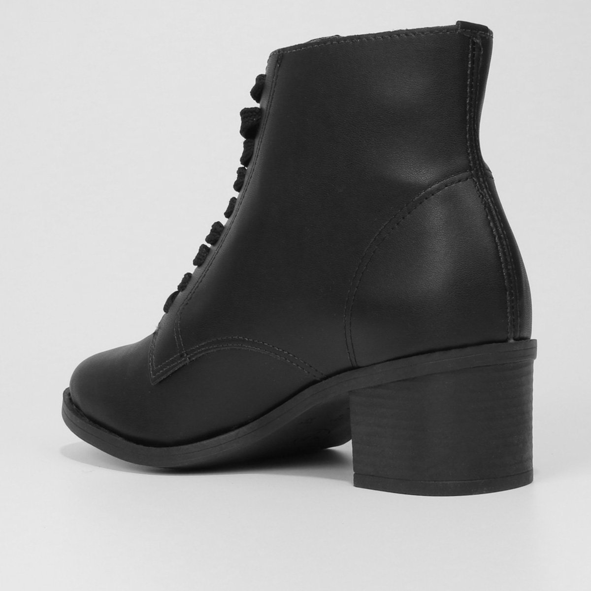Bota Coturno Via Uno Salto Bloco Feminina - Tam: 34 - 4