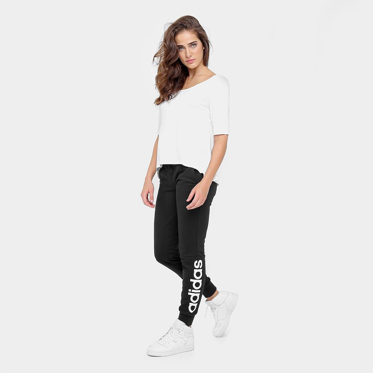 Calça Moletom Adidas Ess Lin Feminina