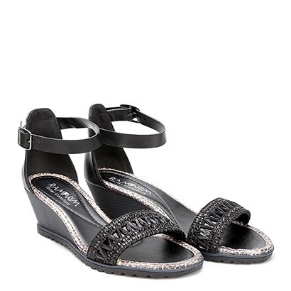sandália ramarim anabela total comfort feminina