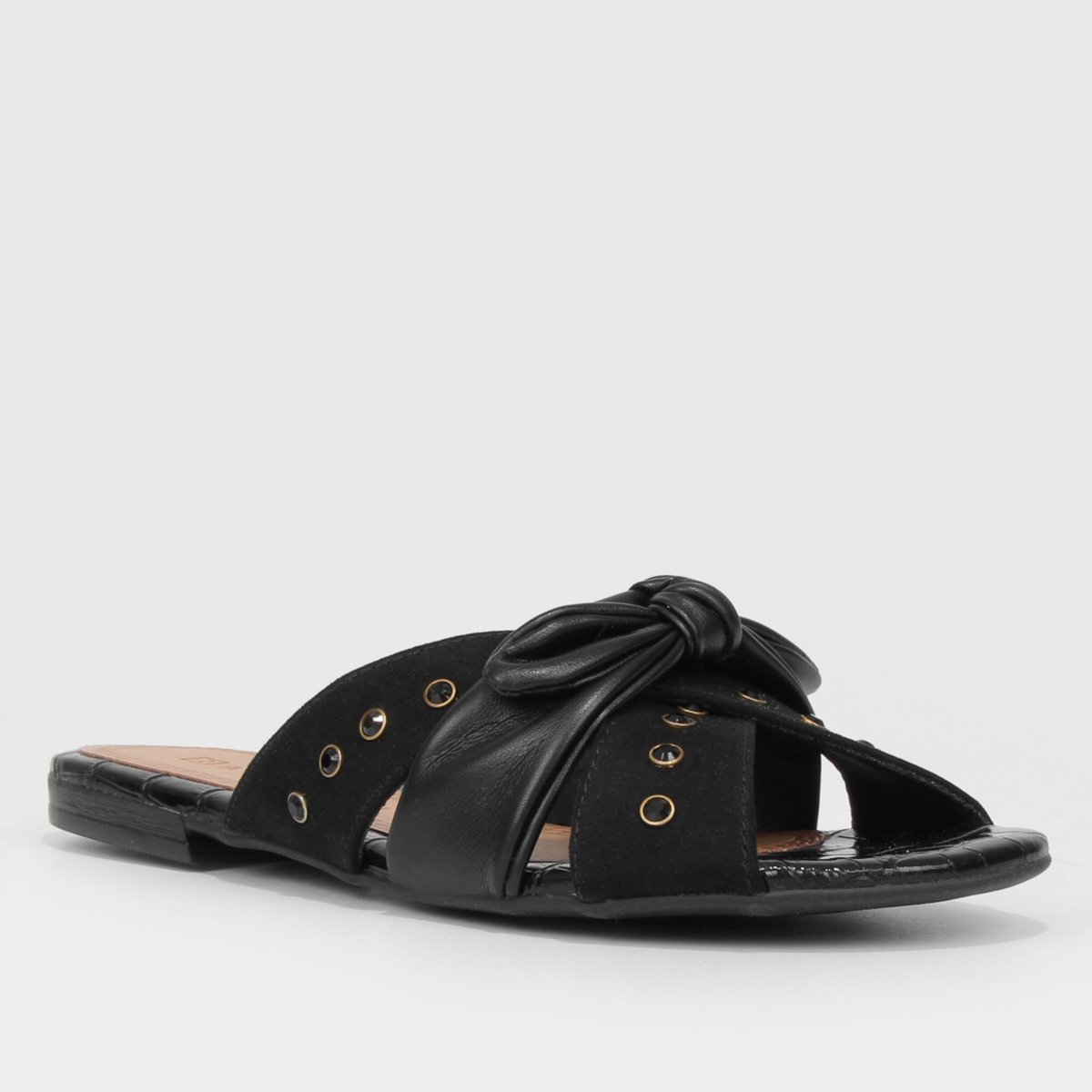 Rasteira Ramarim Croco e Laço - Tam: 34 - 2