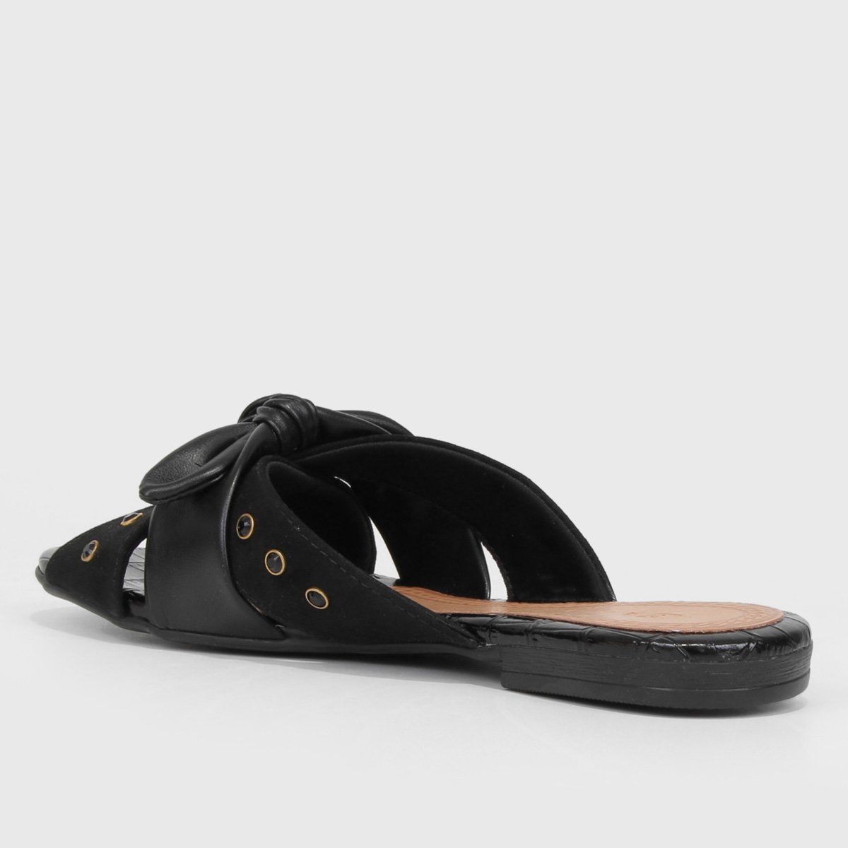 Rasteira Ramarim Croco e Laço - Tam: 34 - 4