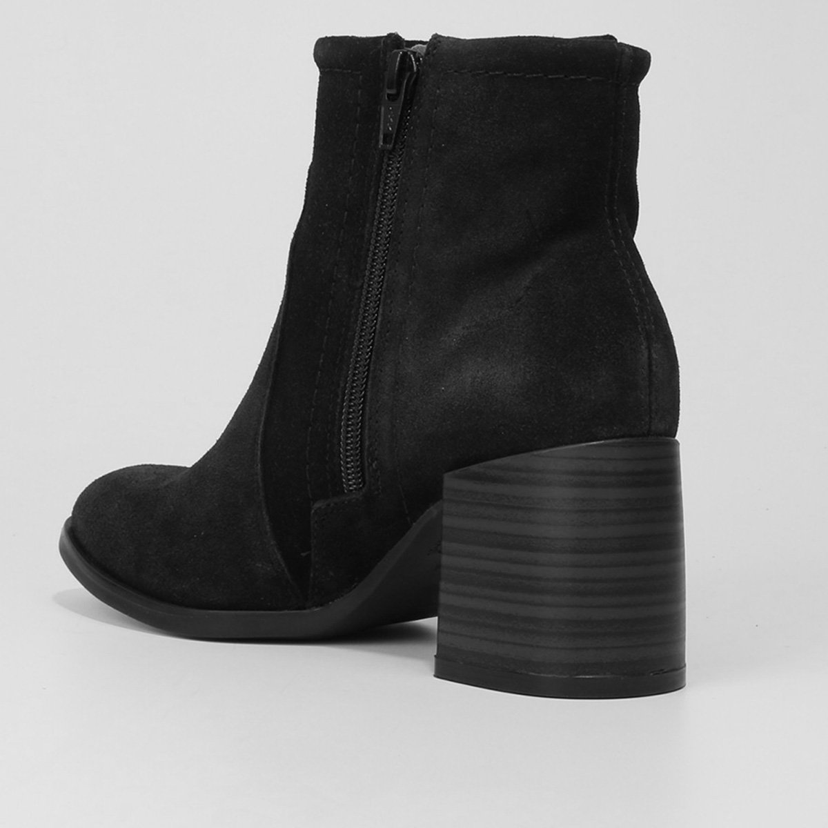 Bota Cano Curto Ramarim Fivela Salto Bloco Feminina - Tam: 34 - 4