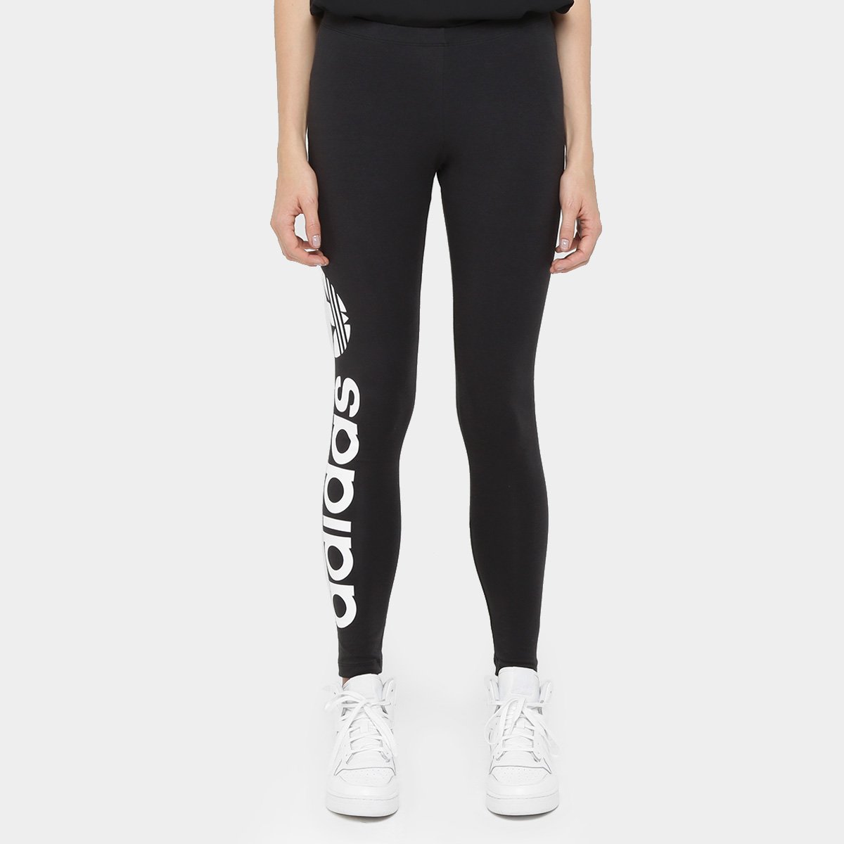 calça legging adidas estampa logo feminina