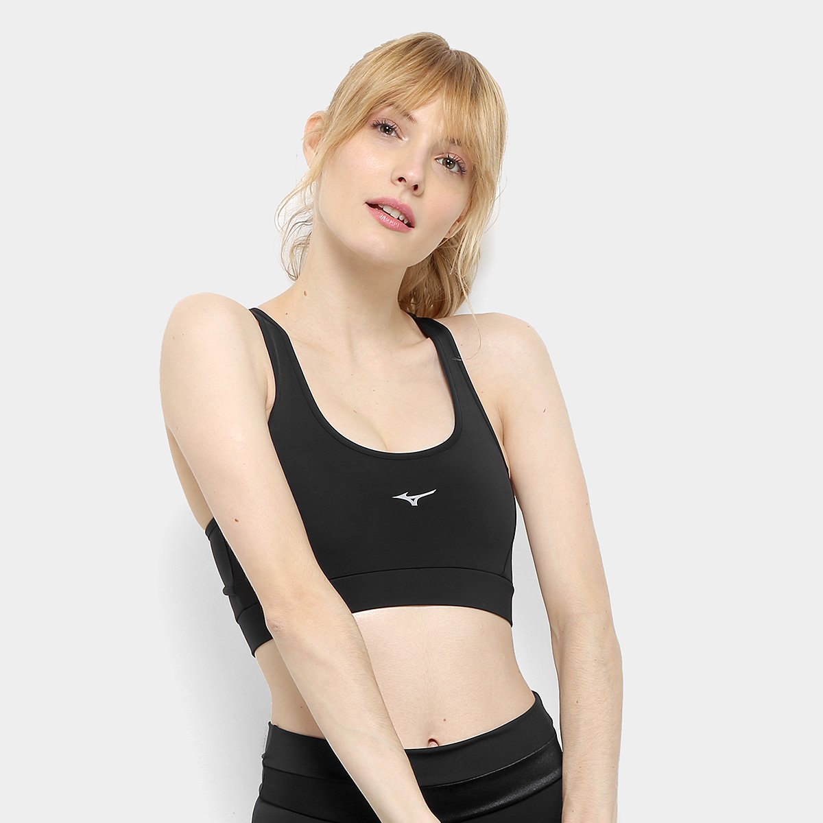 Top Mizuno Sky Run Liso Média Sustentação