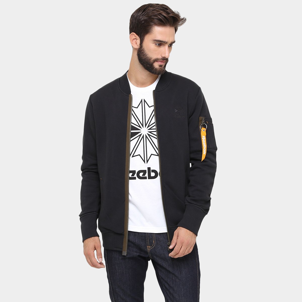Jaqueta Reebok Fleece Bomber