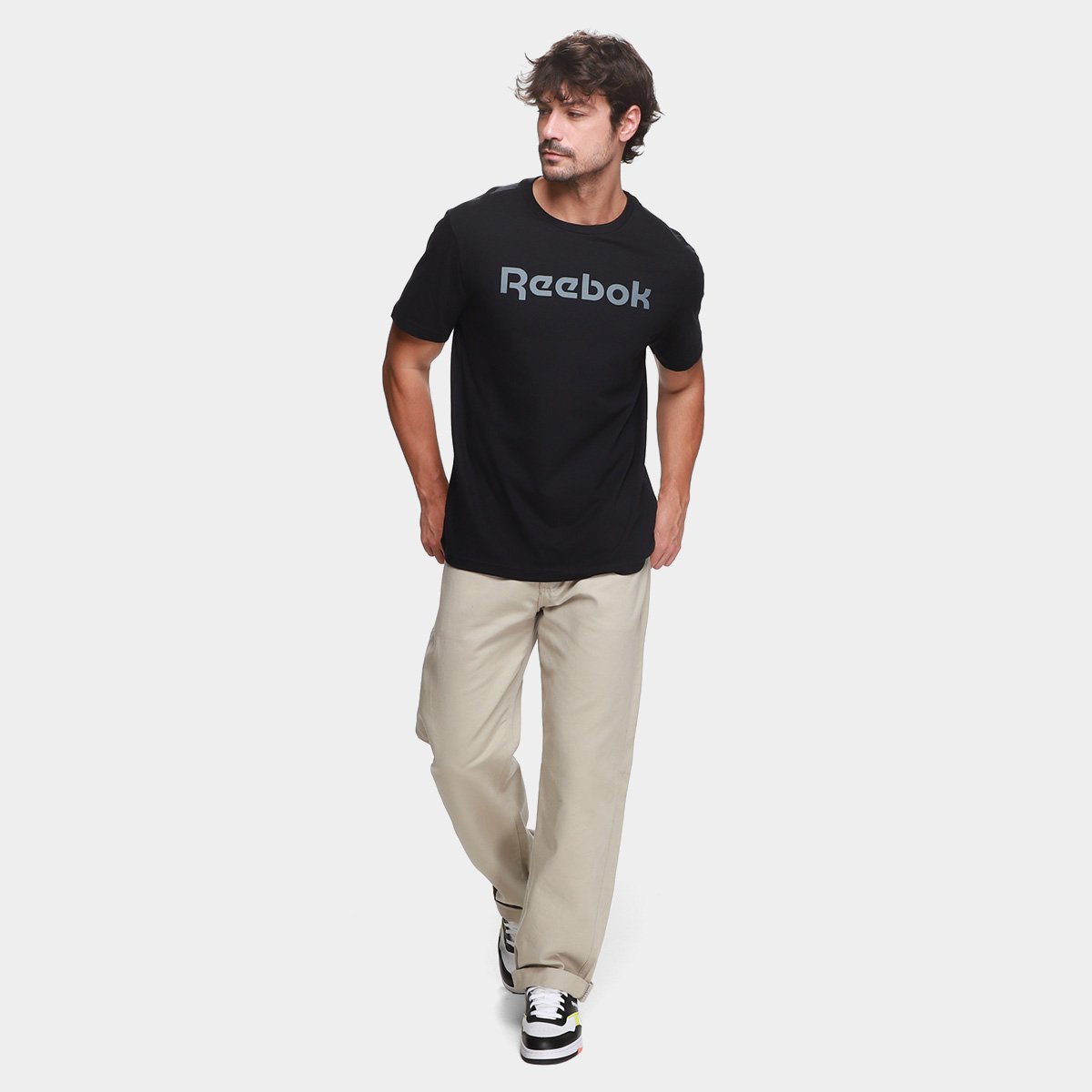 Camiseta Reebok Oportunity Linear  Masculina - Tam: P - 3