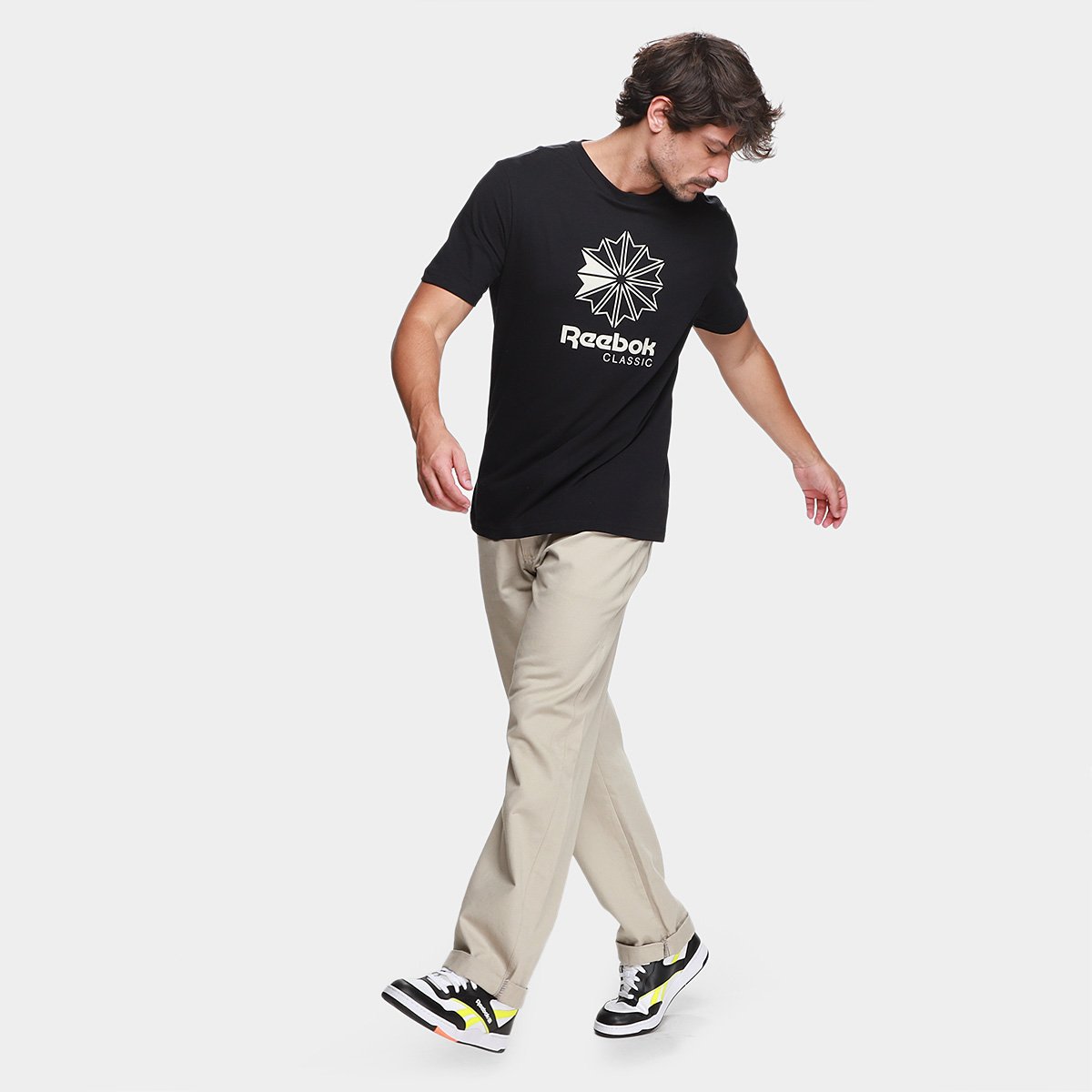 Camiseta Reebok Oportunity Star Crest Masculina - Tam: P - 3