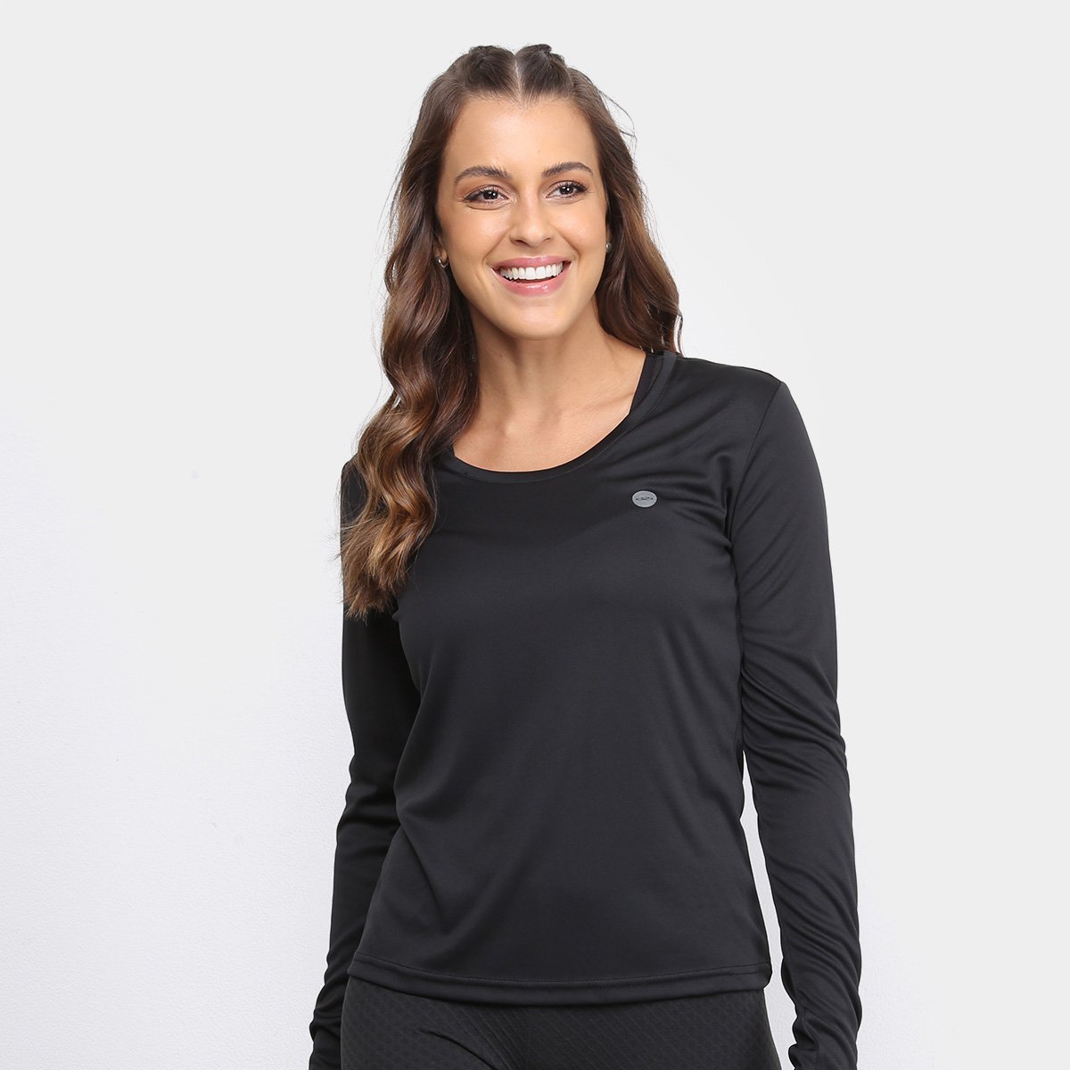 Camiseta Olympikus Essential Manga Longa Feminina
