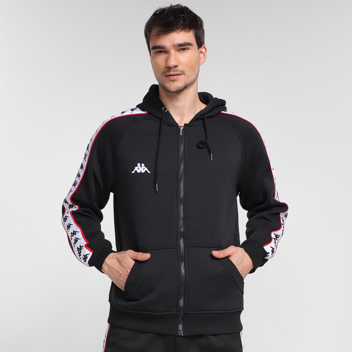 Jaqueta Moletom Kappa Due Due Masculina