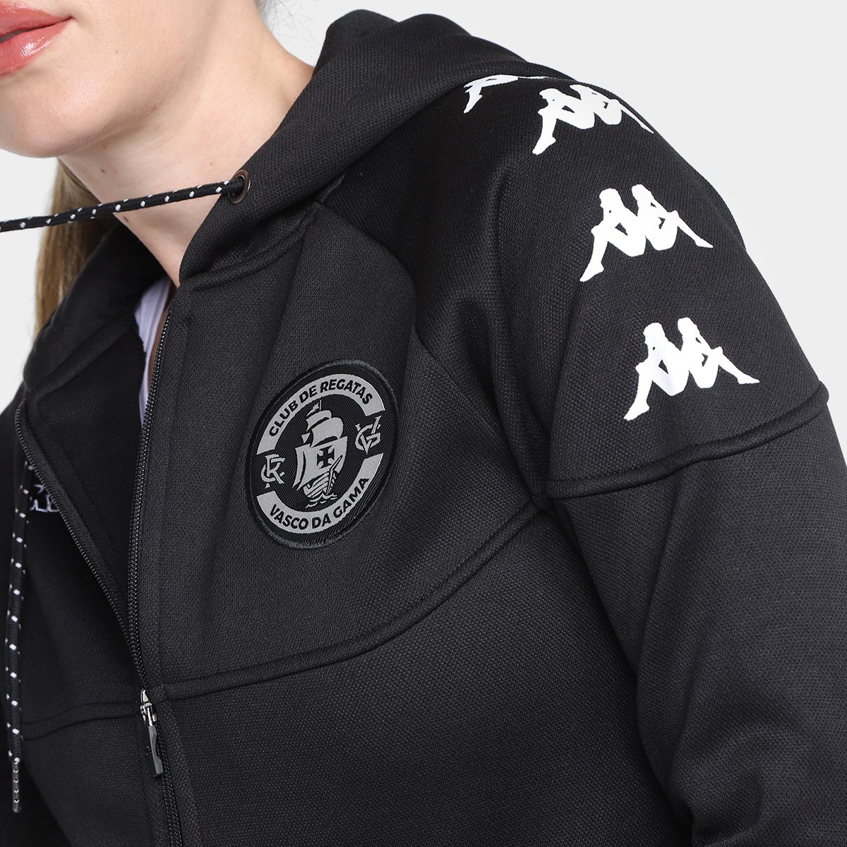 Jaqueta Vasco Kappa C/ Capuz Feminina - Tam: M - 2