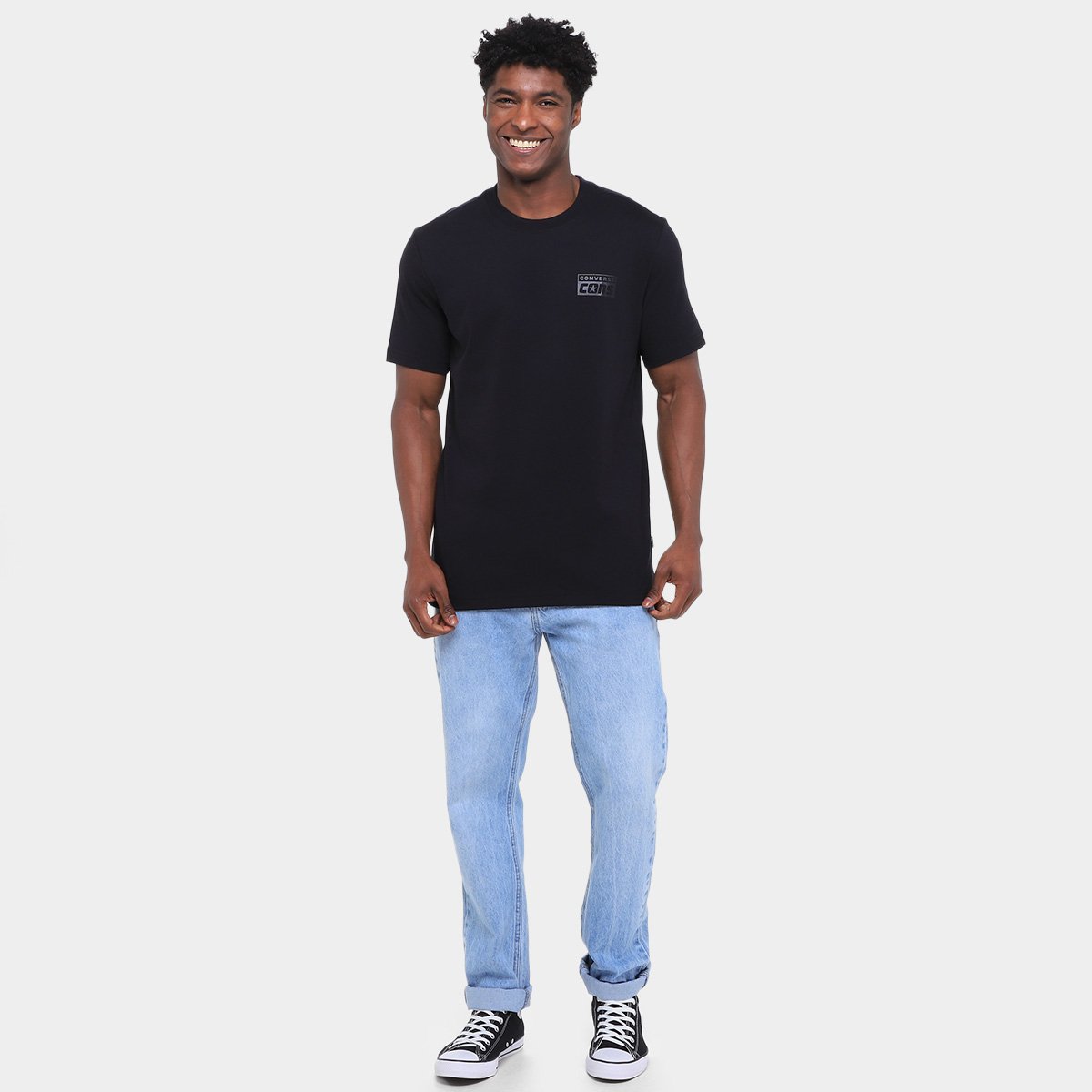 Camiseta Converse Graphic Tee Masculina - Tam: P - 4