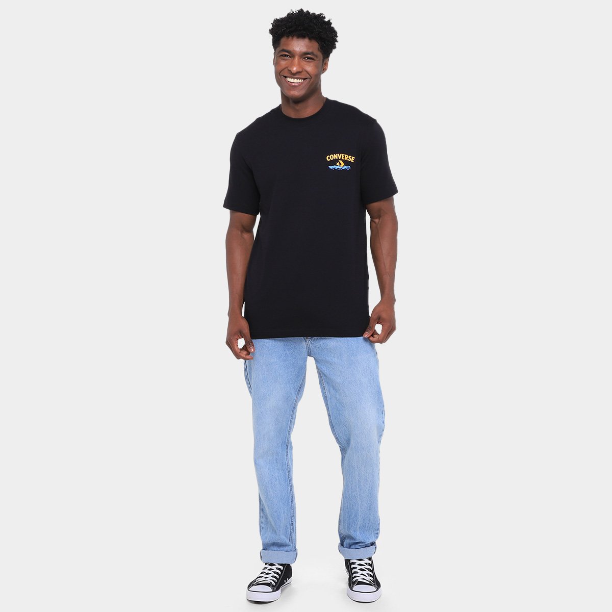 Camiseta Converse High River Tours Sta Masculina - Tam: P - 4