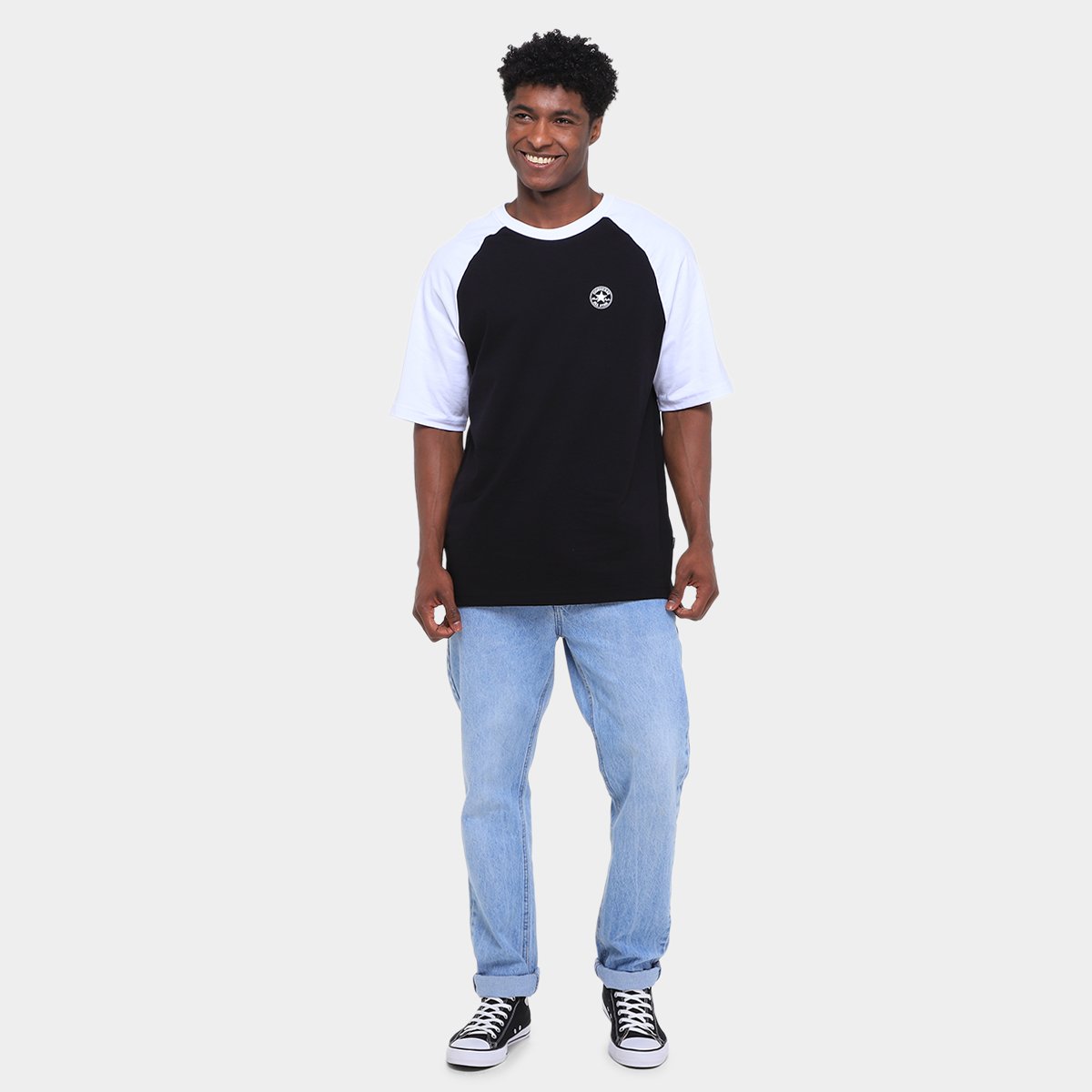 Camiseta Converse Ragl Oversi Chuck Masculina - Tam: P - 4