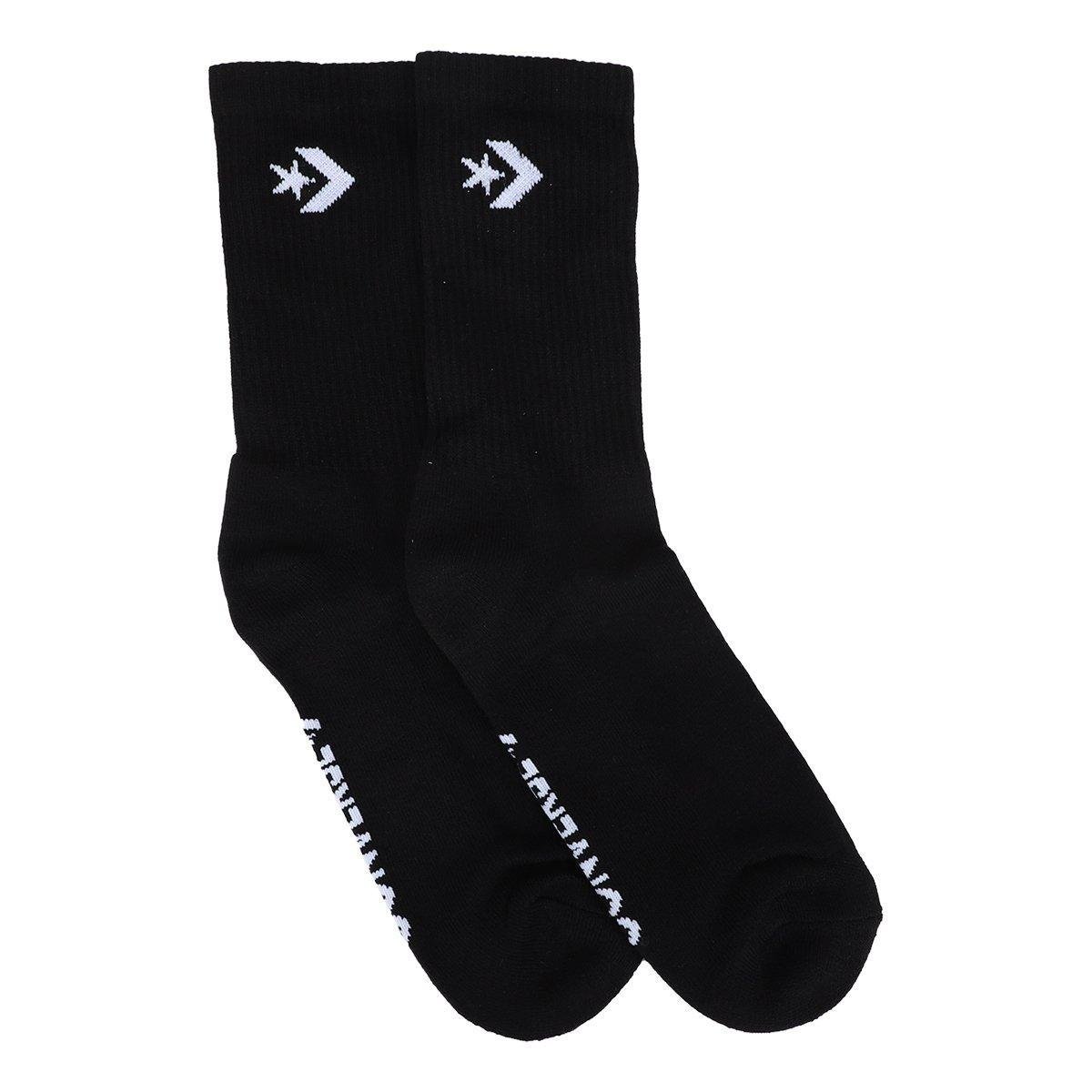 Kit Meia Converse Cano Longo  3 Pares - Tam: 39/43 - 1