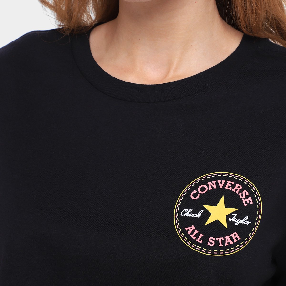 Camiseta Converse Go-To As Pach Cropped Feminina - Tam: EP - 2