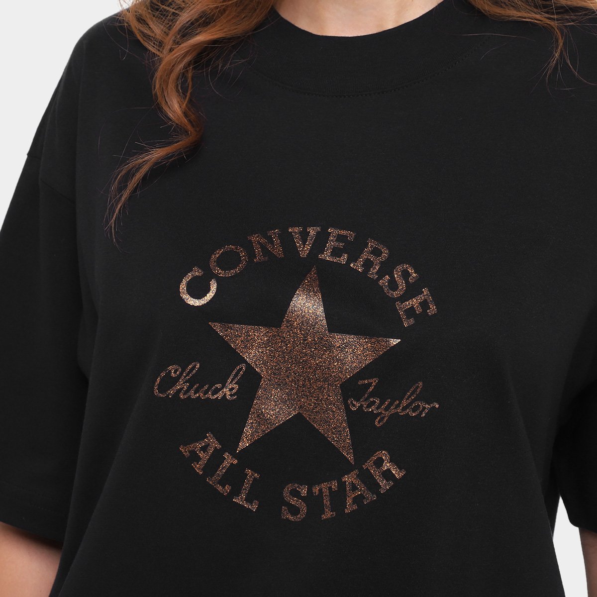 Camiseta Converse Prety Patin Over Feminina - Tam: P - 2